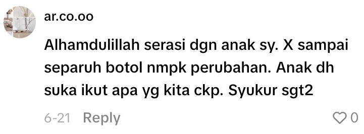Komen ar.co.oo tentang anak mula meniru percakapan